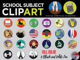 School Subject Clip Art - 40 original PNGs