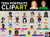 [CLIP ART] Teenage Portraits - 30 Original PNG Files