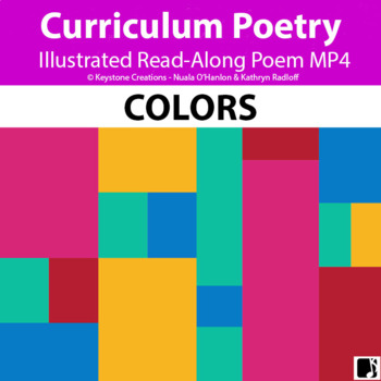 Preview of 'COLORS' (Grades Pre-K - 2) ~ Illustrated Poem Video l Digital Learning