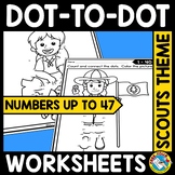 CONNECT THE DOT TO DOT JUNE REVIEW MATH COLORING PAGES NUM