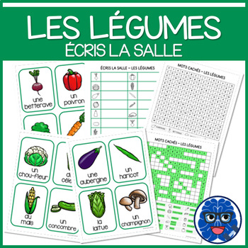 Preview of ÉCRIS LA SALLE: LES LÉGUMES - Write the room: Vegetables (FRENCH)