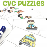 "CVC Puzzles" Center - 1st Grade Literacy Centers - August