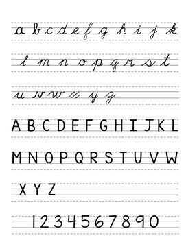 Cahier de calligraphie cursives - trottoirs américains by Madame