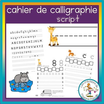 ⚜ Cahier de calligraphie script trottoirs qc by Madame Pascale