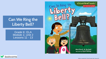 Preview of "Can We Ring the Liberty Bell?" Google Slides- Bookworms Supplement