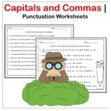 Capitalization and Commas Punctuation Worksheets
