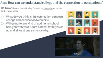 Preview of (Career Class) Exploring Colleges and Occupations