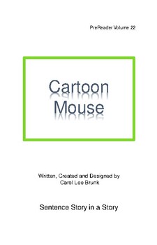 Preview of 'Cartoon Mouse' Volume 22 PreReader Book