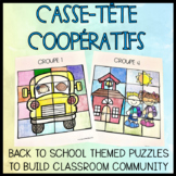 {Casse-têtes Coopératifs} Back to School puzzles to build 