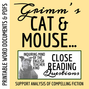 Preview of "Cat and Mouse in Partnership" by the Brothers Grimm Close Reading Questions