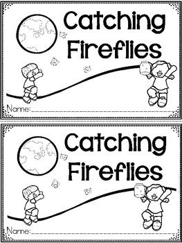 Preview of "Catching Fireflies" A June/Summer Emergent Reader and Response Dollar Deal