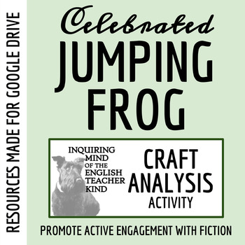 Preview of "Celebrated Jumping Frog of Calaveras County" Craft Analysis Activity for Google