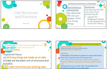 Preview of **!!Cell Slides: Structure & Function!!**