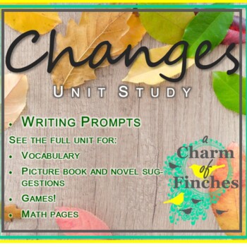Preview of "Changes" writing prompts
