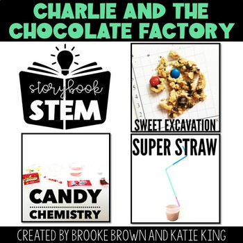 Preview of {Charlie and the Chocolate Factory} Storybook STEM Novel Study & STEM Activities