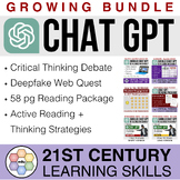 Chat GPT Critical Thinking Bundle | Digital Literacy | Ont