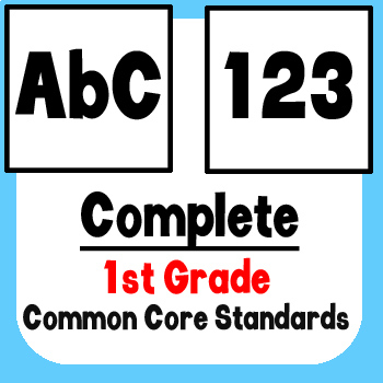 Preview of *Checklist* 1st Grade ELA & Math - Common Core State Standards CCSS