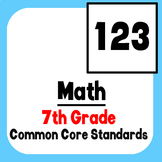 *Checklist* 7th Grade Math - Common Core State Standards CCSS