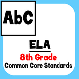 *Checklist* 8th Grade ELA - Common Core State Standards CCSS