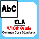 *Checklist* 9th & 10th Grade ELA - Common Core State Stand