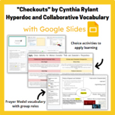 "Checkouts" by Cynthia Rylant Interactive Hyperdoc