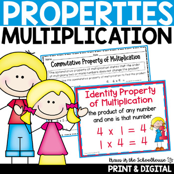 Preview of Properties of Multiplication Activities and Worksheets