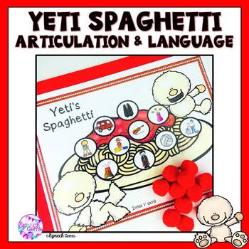 Yeti in my Spaghetti No Prep Game Companion for Speech and Language Therapy