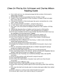 "Chew On This" Reading Guide