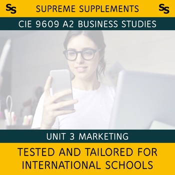Preview of 9609 [2020] CIE A2 Level Business Unit 3 Marketing [Bilingual Mandarin]