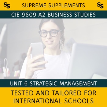 Preview of 9609 [2020] CIE/IB A2 Level Business Unit 6 Strategy [Bilingual Mandarin]