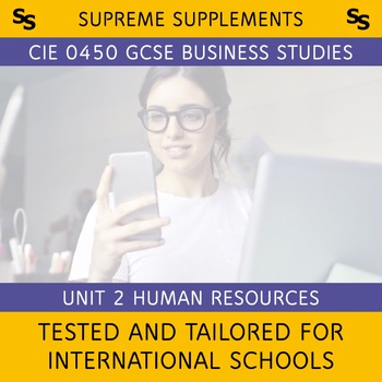 Preview of 0450 [2020] CIE iGCSE Unit 2 Human Resources [Bilingual Mandarin]