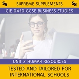 0450 [2020] CIE iGCSE Unit 2 Human Resources [Bilingual Mandarin]
