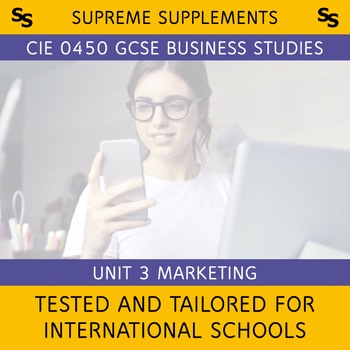 Preview of 0450 [2020] CIE iGCSE Business Unit 3 Marketing [Bilingual Mandarin]