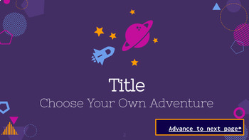 Preview of "Choose Your Own Adventure" Style Differentiated & Self-Paced Lesson Template