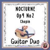 Guitar Ensemble - Chopin's Nocturne Op 9  No 2 - Duo Arrangement