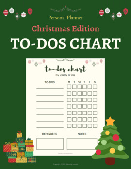 Preview of [Christmas Edition] Personal Planner - To-dos Chart