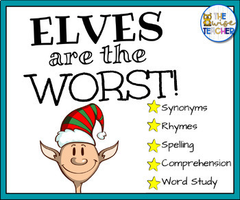 Preview of {Christmas} Elves are the Worst! Digital Resources Reading Comprehension Crafts