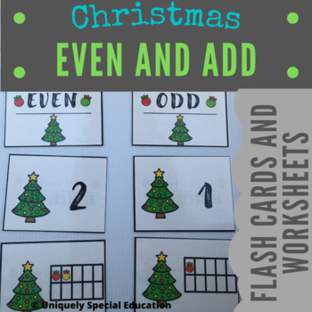 Odd and Even Numbers Sort Christmas Theme