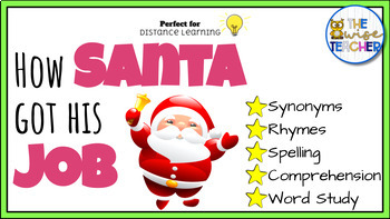 Preview of {Christmas} How Santa Got His Job Digital Resources + Christmas Craft Activities