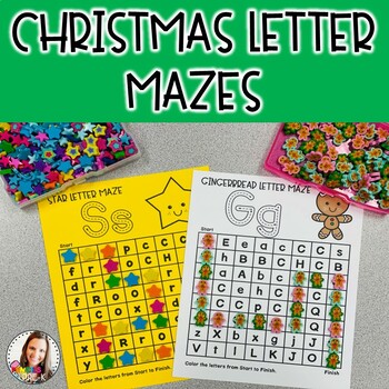 Preview of Christmas Letter Mazes