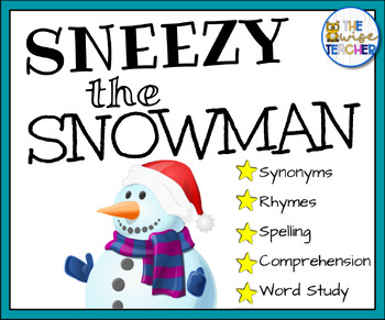Preview of {Christmas} Sneezy the Snowman + Digital Resources + Holiday Craft Activities