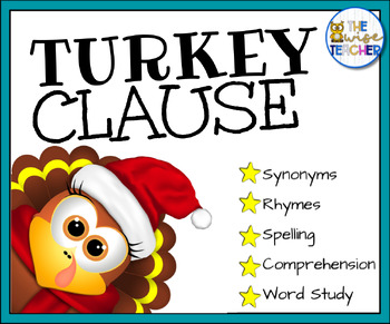 Preview of {Christmas} Turkey Clause + Digital Resources + Holiday Craft Activities