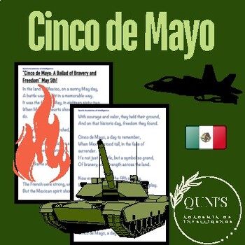 Preview of "Cinco de Mayo: A Ballad of Bravery and Freedom” FAB Poem for May 5th!
