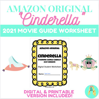 Preview of "Cinderella" 2021 Amazon Original Musical Movie Worksheet