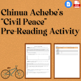 "Civil Peace" Pre-Reading Activity