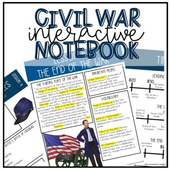 Preview of  Civil War Interactive Notebook 