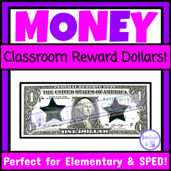 Preview of Classroom Money Reward System Classroom Behavior Management Reward Dollars SPED