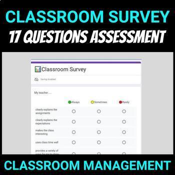 📊Classroom Survey by Classroom HR | TPT