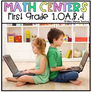 Preview of Distance Learning: Digital Math Center Grade 1.OA.B.4