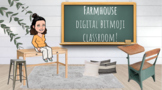 (Clip Art Included) Bitmoji Digital Classroom- Farmhouse